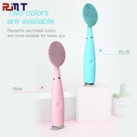 Portable hand-held makeup brush set long handle cleansing face wash brush rechargeable USB do not harm skin